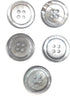 5 Premium Grey Mother of Pearl - Ocean Pearl Buttons Set- Grey Color Shell Sportcoats, Suits, Dres Etcses...
