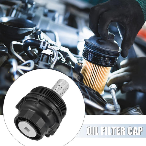 X AUTOHAUX Car Oil Filter Housing Cap Assembly Part Replace 15620-0S010 for Toyota Land Cruiser Sequoia Tundra 2007-2020...