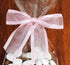 Light Pink Pre-Tied Organza Bows With Twist Ties. Pack of 12 Satin-Edged Fabric Bows Made of 1-1/2" Ribbon. Bow Measures 4" Wide (12, Light Pink)...