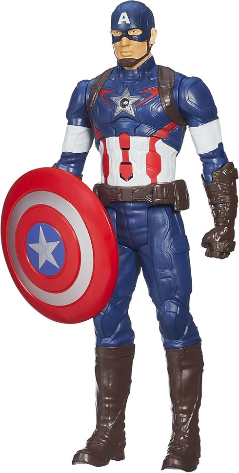 Hasbro Marvel Avengers Age of Ultron Titan Hero Tech Captain America 12 Inch Figure...