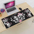 Skull Hippie Mushroom Moth Moon Gaming Mouse Pad XL, Large Extended Mousepad Desk Pad, Long Nonslip Rubber Mice Mats Stitched Edges Playmat for Of...