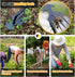 Weed Puller Tool Uprooting Weeding Tool with Long Handle Portable 4 Teeth Steel Hand Weeder Weed Remover Garden Standing for Backyard Farm Manual ...