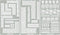 Aleks Melnyk No.36 Small Border Stencils for Bullet Journaling, Greek Key Stencils, Celtic Knot, Ornate Viking Stencils, Steel Journal Stencils, M...