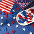 JUNEBRUSHS 260pcs Patriotic Star Buttons, 4th of July Red White and Blue Star Wooden Buttons for Sewing Clothes Accessories Crafts Independence Da...