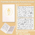 Embroidery Pattern Water Soluble Embroidery Stabilizers, Stick and Stitch Embroidery Paper Pre-Printed Flowers and Leaves Pattern Transfers for Ha...