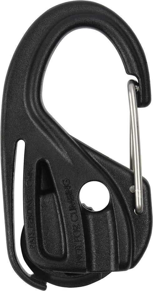 Nite Ize CamJam Cord Tightener - Tie Down Cam Mechanism with Carabiner Clip - Plastic Carabiner & Stainless Steel Lock - Utility Rope & Cord Tight...