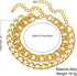 Boho Layered Anklet Gold Chunky Anklets Chain Cuban Link Ankle Bracelets for Women?2PC?...