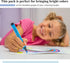 The Pencil Grip Magic Tri Stix, Non-Toxic and Washable Markers For Kids, 24 Assorted Stix Markers, TPG-397...