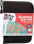 Pottery Tool Starter Kit - 15-Piece 26-Tool Beginner's Clay Ceramics Modeling Carving Sculpting Set -Arts and Crafts School Project, w Carrying Ca...
