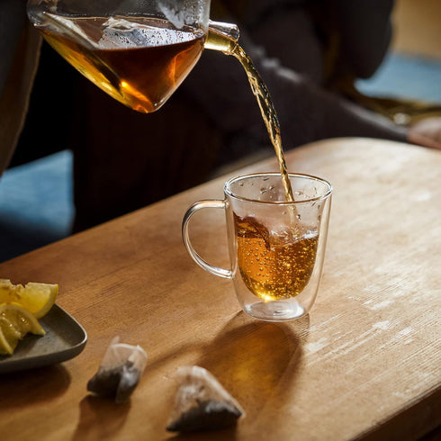 Teatulia Organic Earl Grey Tea Bags (50 Pyramid Sachet Teabags) Whole Leaf Flower 100% Compostable Black Tea + Bergamot Citrus Sustainably Grown I...