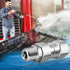 3/8 NPT Pressure Washer Swivel Fitting, Anti Twist 3/8 Male to Female Stainless Steel Connector Joint, 360 Degree Kink Free Swivel Fitting For Pre...