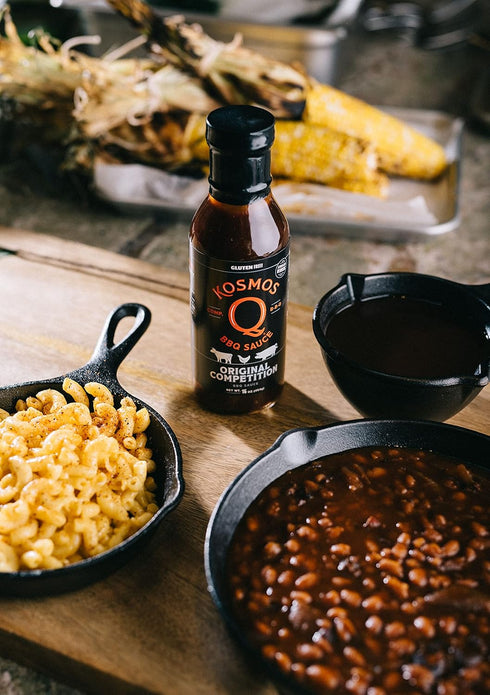 Kosmos Q Original Competition BBQ Sauce - 15.5 Oz Bottle for Award-Winning BBQ & Marinades - Thick Barbecue Sauce for Tender Meat (Original Compet...