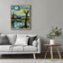 Posterizer 1 pcs- starry night inspired landscapes-nature-oil painting style 4-Landscape & Nature Art-Floral Botanical Art- Decor for Home & Offic...