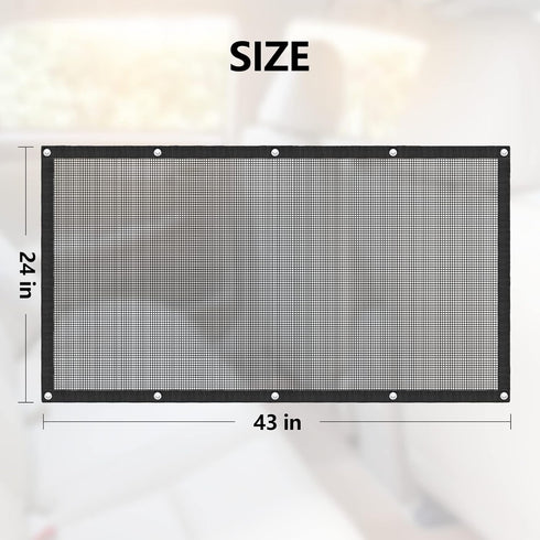 Dog Car Barrier Pet Car Divider Net with Adjusting Rope and Hook Multifunctional car Dog guardrail Used for SUV Car Truck...