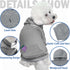 SCENEREAL Dog Hoodie Sweaters for Small Medium Large size Dogs, Fleece Dog Sweatshirt with Hat and Pocket,Soft Cotton Cold Winter All Weather Dog ...