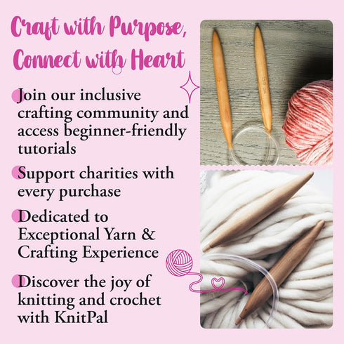 KnitPal 47-inch (120cm) Thick Oak Wooden Circular Knitting Needles with Cable Size 19 - Large Knitting Needles for Chunky Yarn with eBook - US Siz...