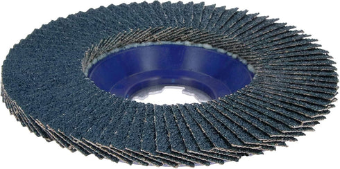 BOSCH FDX2750080 1-Piece 5 In. X-LOCK Flap Disc 80 Grit Compatible with 7/8 In. Arbor Type 27 for Applications in Metal Blending and Grinding...