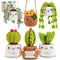 Imcrasy Crochet Kit | Crochet Kit for Beginners | Beginner Crochet Kit with Step by Step Video Lessons | 6 PC Potted Plants and Succulent Family C...