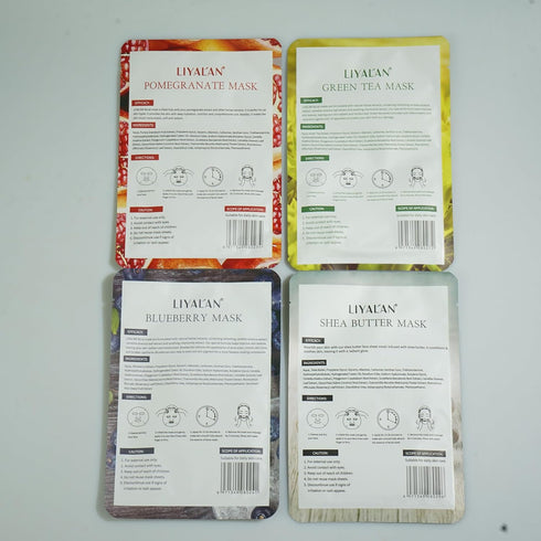 LIYALAN Face Mask Skin Care 7 Pack Sheet Facial mask For Women Moisturizing, Brightening and Soothing Spa Face Masks Beauty...
