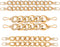 Jexine 6 Pieces Gold Shoe Chain Crystal Bling Shoe Charms DIY Chains Shiny Twist Clog Sandals Charm Chains Shoe Decoration Charms Accessories for ...