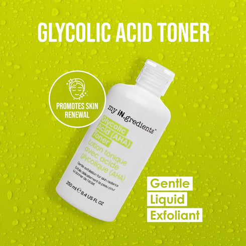 Masque Bar My Ingredients Glycolic Acid (AHA) Toner - Helps Exfoliate The Skin - Reveals Soft Even-toned Skin...