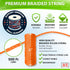 Orange Mason Line String Line - #18 Braided Nylon String - 500 Ft Length - Nylon Twine for Gardening Or Masonry Tools - Perfect Construction Strin...