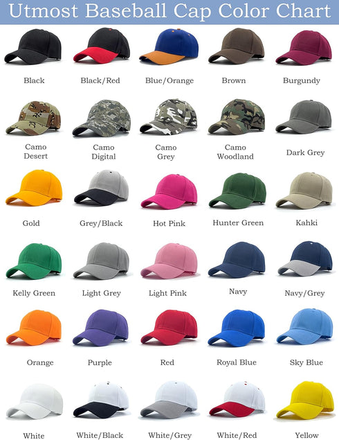 Utmost Structured Baseball Cap with Adjustable Closure - Performance Hat for Outdoor Activities and Custom Embroidery...