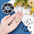 PH PandaHall Black Flat Backed Pearls, 690pcs Half Round Pearl Beads 6 Sizes Pearl Cabochon Faux Pearl Beads for DIY Scrapbook Phone Case Wedding ...