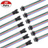 mxuteuk 20 Pairs 22 AWG JST SM Plug 4 Pin Male to Female LED Wire Connector Adapter Electrical Cable 150mm for Led Strip 5050 3528...