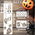 Halloween Stencils for Painting on Wood Burning Art Craft Large Boo Witch Skeleton Ghost Paint Stencils for Porch Sign Door Hanger Wall Holiday (1...