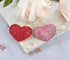 Gyn&Joy 2Pcs Set Pink And Red Rhinestones Heart Love Brooches...