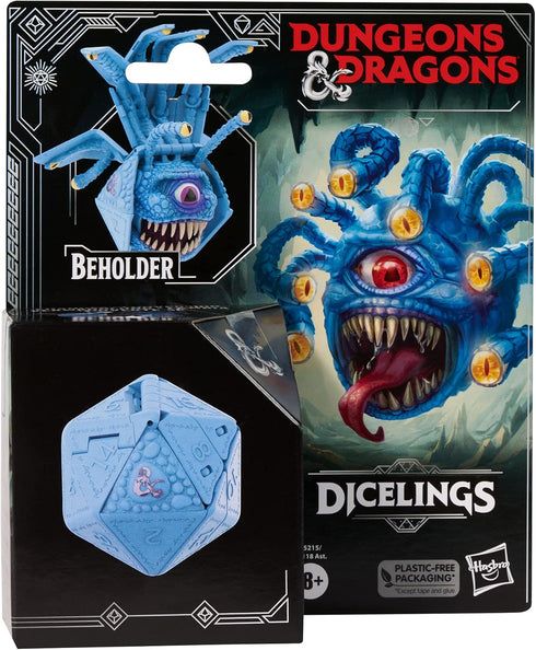 Dungeons & Dragons Dicelings Blue Beholder Collectible D&D Monster Dice Transforming Giant d20 Action Figures Role Playing Dice...