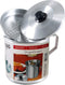 Bene Casa - Fine Filter Aluminum Oil Strainer and Dispenser (1 Quart) - Includes Stay-tight Lid and Long-grip Handle - Dishwasher Safe...