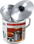 Bene Casa - Fine Filter Aluminum Oil Strainer and Dispenser (1 Quart) - Includes Stay-tight Lid and Long-grip Handle - Dishwasher Safe...