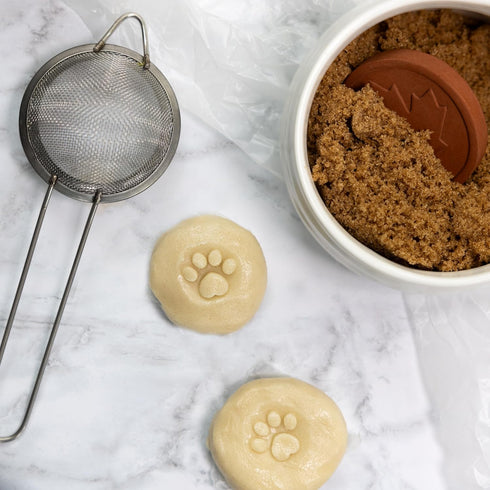 Fox Run Cat and Dog Paw Print Baking Spoons For Cookie Decoration, Set of 2, Stainless Steel...