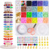 LZOUOWO 5300 Clay Beads Bracelet Making Aesthetic Kit, Polymer Heishi Preppy Letter Beads for Friendship Bracelet, Pearl Disc Beads Charms for Jew...