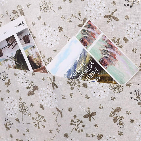 Fridge Washing Machine Dust Proof Cover Protector Multi-purpose Cotton Linen Universal Top Cover with Storage Bag(51x21inch)...