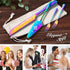 Engraved Wedding Cake Cutting Set with Forks, Elegant Cake Knife and Server with Thickened Stainless Steel Rounded Edges, Cutter Pie Spatula Birth...