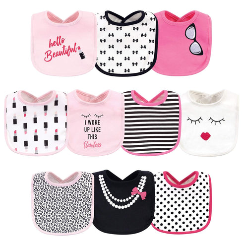 Little Treasure Unisex Baby Cotton Bibs, Lipstick 10-Pack, One Size...