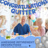 Fulmoon Pre Strung Congratulations Quitter Glitter Banner Funny Retirement Banner Retirement Party Decorations Retirement Party Supplies Garland f...