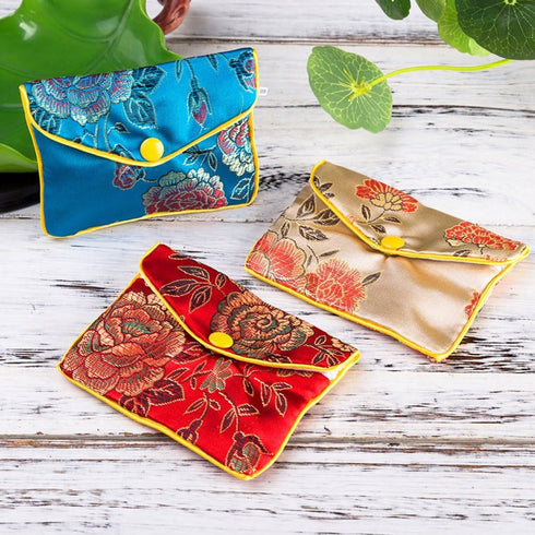 MorTime Jewellery Jewelry Silk Purse Pouch Gift Bags, Multiple Colors, Pack of 12 (Small)...