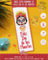 Povitrulya Counted cross Stitch Bookmark Kit 'Feliz Dia de los Muertos!' - DIY Embroidery set for Adults with Paper pattern, 16-count Aida Canvas ...