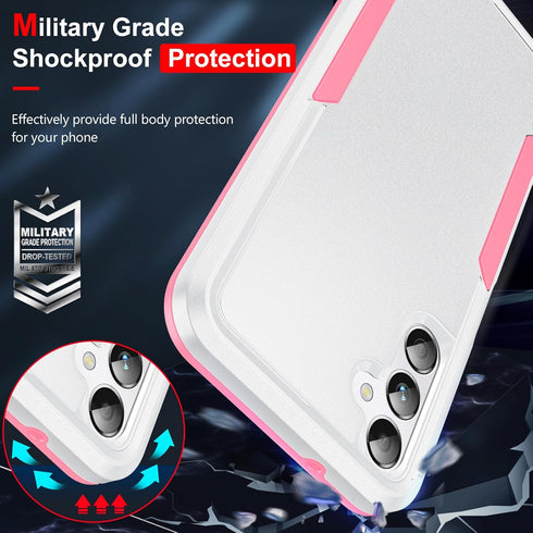 LeYi for A14 5G Phone Case, Galaxy A14 5G Phone Case with 2 Pcs HD Screen Protector, 360°Protect Rugged Fallproof Commuter Matte Non-Slip Cell Cas...