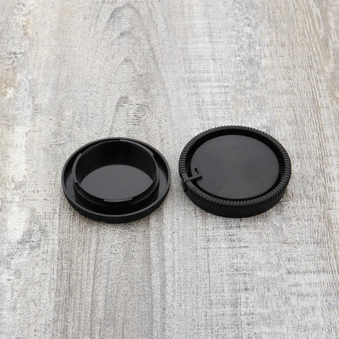 SING F LTD 3 Sets Plastic Body Cap and Rear Lens Cap 64.5 x 19.2mm Compatible with Sony A100 A200 A230 A290 Compatible with Minolta AF Black...