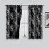 FMFUNCTEX 100% Blackout Curtains for Bedroom, Curtains 54 Inch Length Black Branch Curtains for Living Room, Silver Foil Metallic Tree Patterned P...