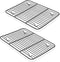 P&P CHEF Baking Rack Set of 2, Non-stick Mini Cooling Racks for Cooking Grilling, 2 Pack 8.6” x 6.2” Roasting Drying Rack for Small Toaster Oven U...