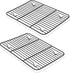 P&P CHEF Baking Rack Set of 2, Non-stick Mini Cooling Racks for Cooking Grilling, 2 Pack 8.6” x 6.2” Roasting Drying Rack for Small Toaster Oven U...