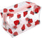 Cute makeup bag, transparent portable makeup bag, waterproof toiletries storage bag, large capacity pen bag (strawberry)...