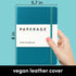 PAPERAGE Lined Journal Notebook, (Turquoise), 160 Pages, Medium 5.7 inches x 8 inches - 100 GSM Thick Paper, Hardcover...