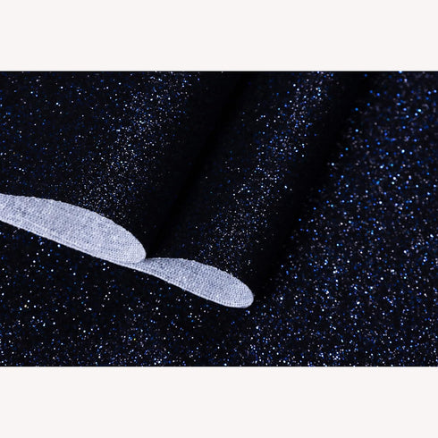 Faux Leather Sheets for Craft One Roll Sparkle Glitter Surface Solid Leather Fabric Sheets 12"x 53” (30cm x 135cm) Inch Large Size for Leather Ear...